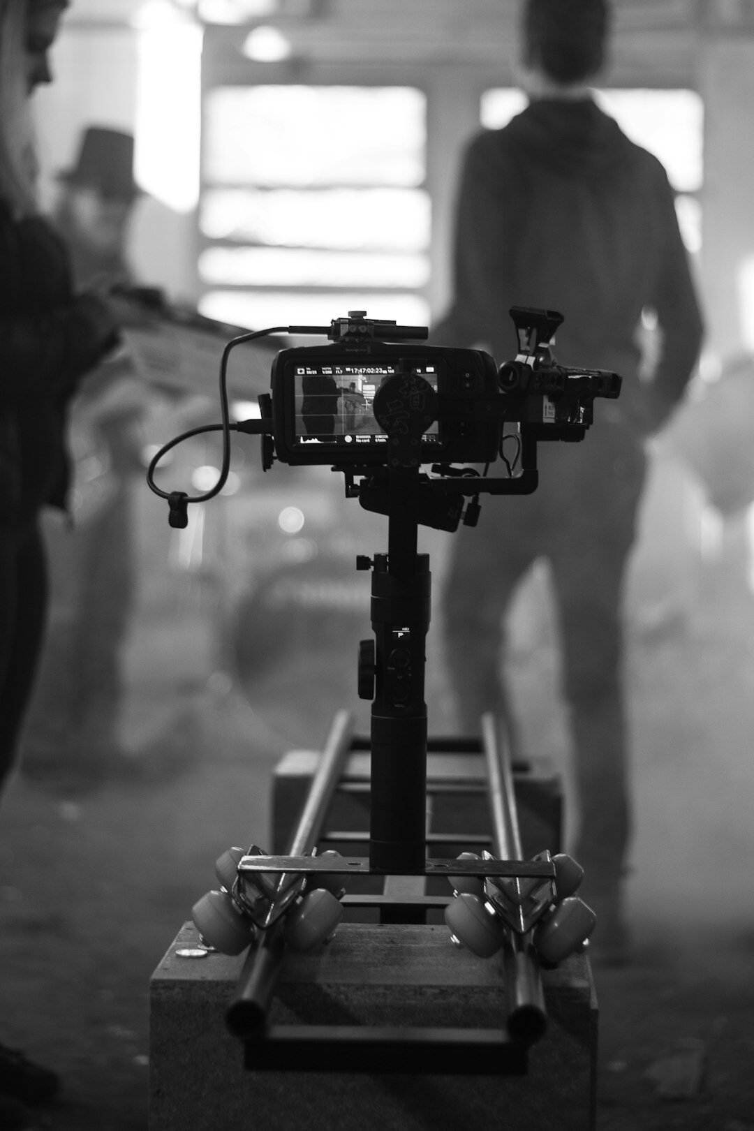 filmmaker directing scene