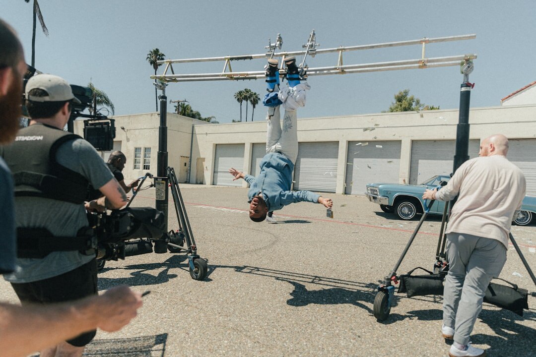 actor performing on set